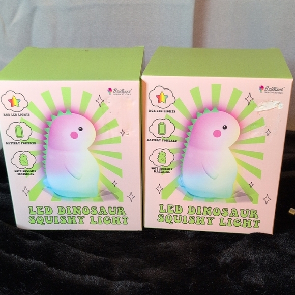 White LED Dinosaur Night Light Softโ and Huggable - Picture 3 of 9